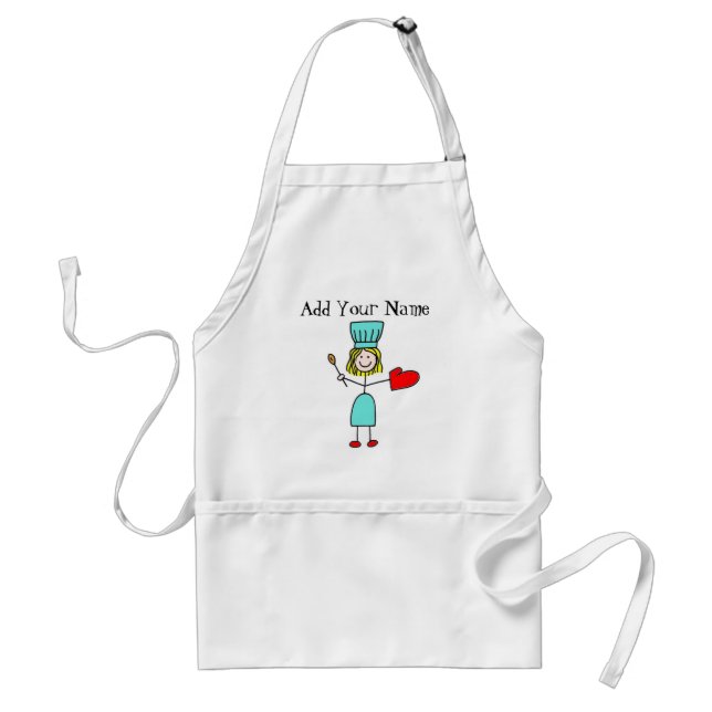 Delantal Apron de la figura del palo de personalizable (Frente)