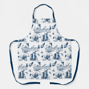 Delantal Apron de la Marina Toile de Boston