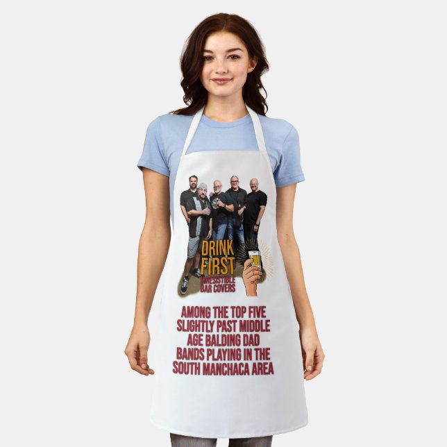 Delantal Apron de la primera foto de la bebida (Gastado)