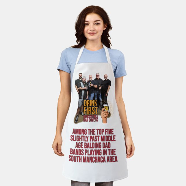 Delantal Apron de la primera foto de la bebida (Gastado)