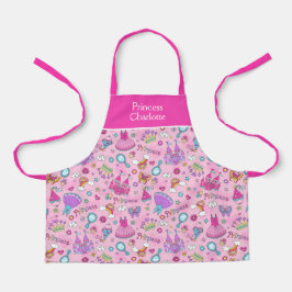 Delantal Apron de la princesa rosa