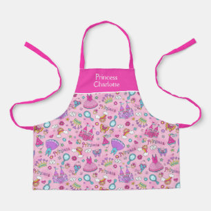Delantal Apron de la princesa rosa