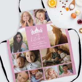 Delantal Apron de la Reina del Collage de fotos de la Cocin