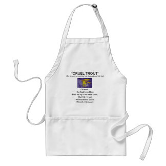 Delantal Apron de la "trucha amarilla y Naranja de cruel co