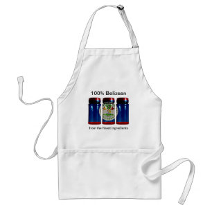 Delantal Apron de las jarras de especias de la bandera de B