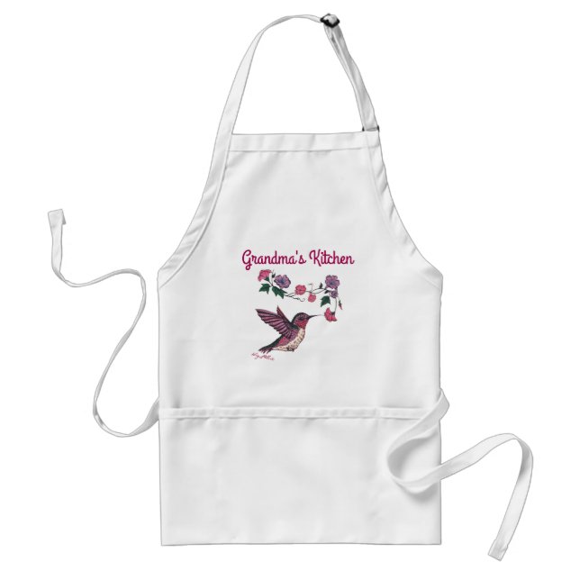 Delantal Apron de las mujeres de Hummingbird (Frente)