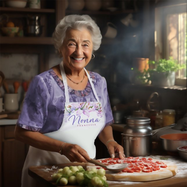Delantal Apron de Lillies rosa de lavanda personalizada Non (Subido por el creador)