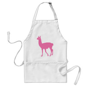 Delantal Apron de Llama Rosa