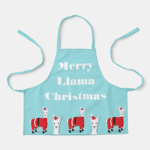 Delantal Apron de Llama Santa Navidades