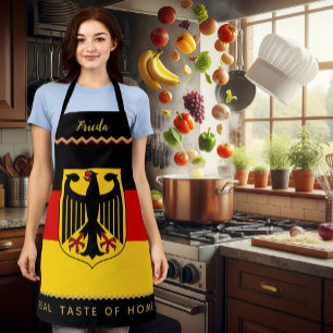 Delantal Apron de los Chefs de Alemania, bandera alemana