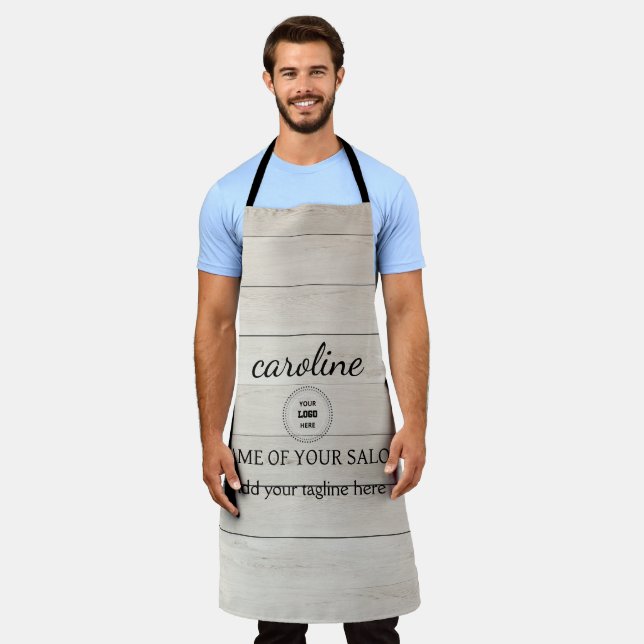 Delantal Apron de madera rusa personalizada (Gastado)