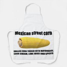 Delantal Apron de maíz callejero mexicano, mediano