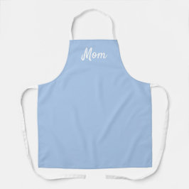 Delantal Apron de mamá azul francesa ligera