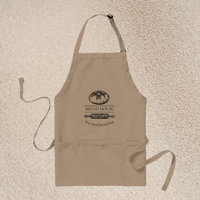 Delantal Apron de marca mínima para panaderías (Subido por el creador)