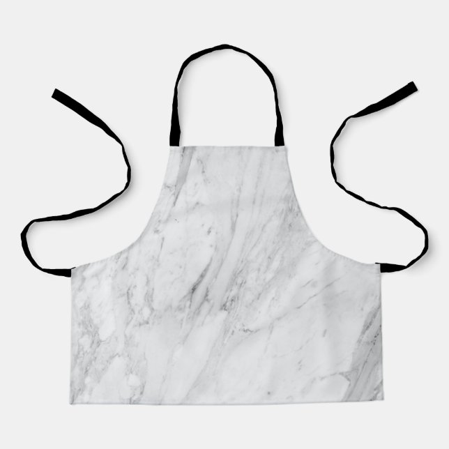 Delantal Apron de mármol blanco (Anverso)
