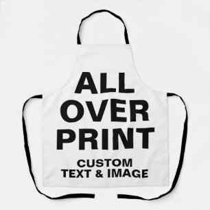 Delantal Apron de medio de impresión de todo el personaliz