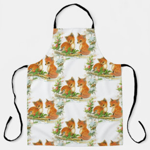 Delantal Apron de Navidades de pájaros