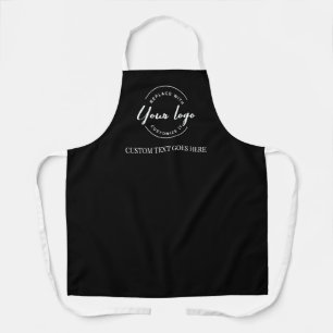 Delantal Apron de negocios de Personalizado negro con logot