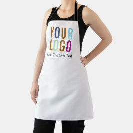 Delantal Apron de negocios de Personalizado negro con logot