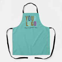 Apron de negocios de Personalizado negro con logot