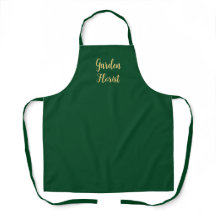 Apron de negocios de Personalizado verde | Editabl