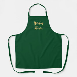 Delantal Apron de negocios de Personalizado verde | Editabl