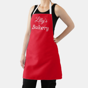 Delantal Apron de negocios rojos