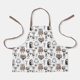 Delantal Apron de niños de Monster Marrón