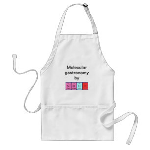 Delantal Apron de nombre de tabla no periódica