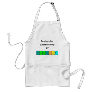 Delantal Apron de nombre de tabla periódica Costantino