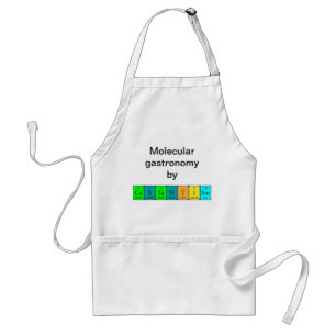 Delantal Apron de nombre de tabla periódica Costantino