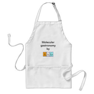 Delantal Apron de nombre de tabla periódica Darla
