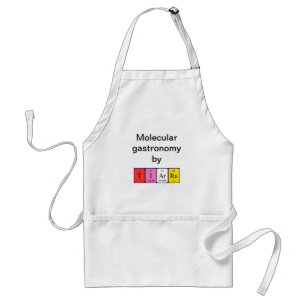 Delantal Apron de nombre de tabla periódica de Tiarra