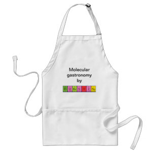 Delantal apron de nombre de tabla periódica Florentina