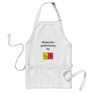 Delantal Apron de nombre de tabla periódica Nat