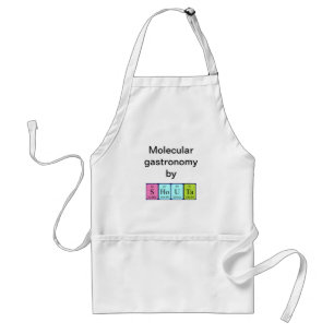 Delantal Apron de nombre de tabla periódica Shouta
