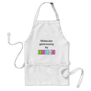 Delantal Apron de nombre de tabla periódica Younes