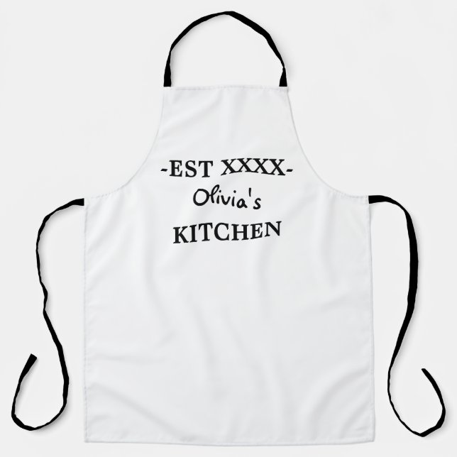Delantal Apron de nombre personalizado, Apron personalizado (Anverso)