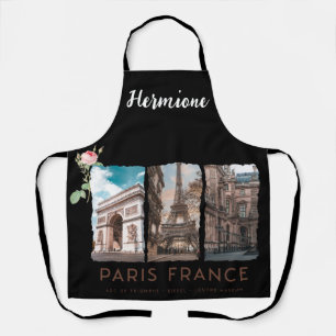 Delantal Apron de nombre personalizado de iconos franceses