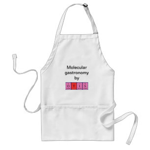 Delantal Apron de nombres de tabla periódica de Otis
