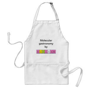 Delantal Apron de nombres de tabla periódica Olivia-Rosa