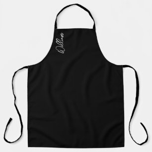 Delantal Apron de nombres personalizados de guión moderno