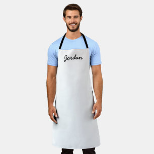 Delantal Apron de nombres personalizados en blanco y negro