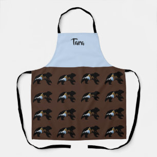 Delantal Apron de "Osos con Montañas" de Brown Bear Lover