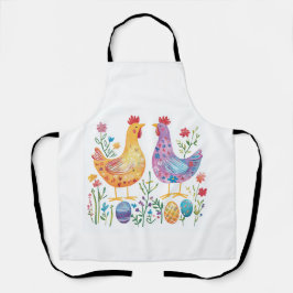 Delantal Apron de Pascua de Pollo y Huevo