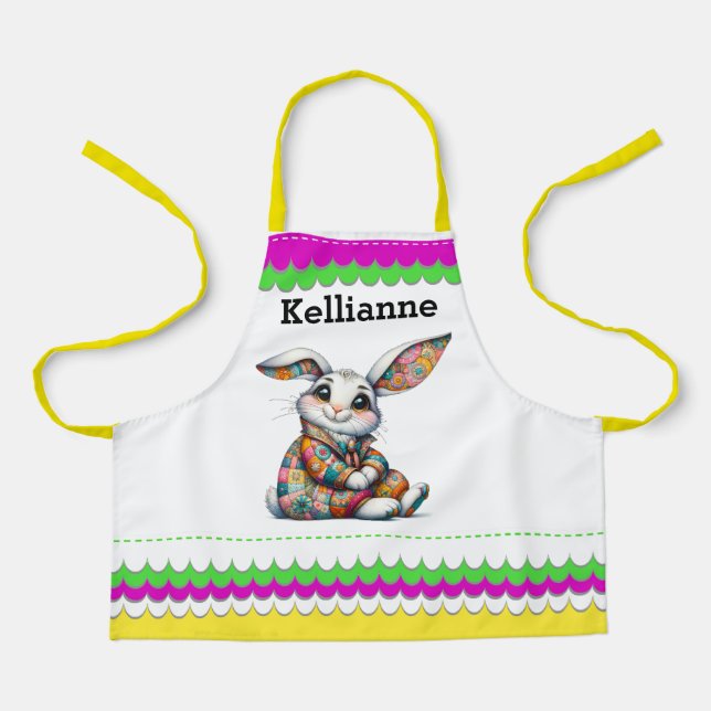 Delantal Apron de Pascua infantil adorable (Anverso)