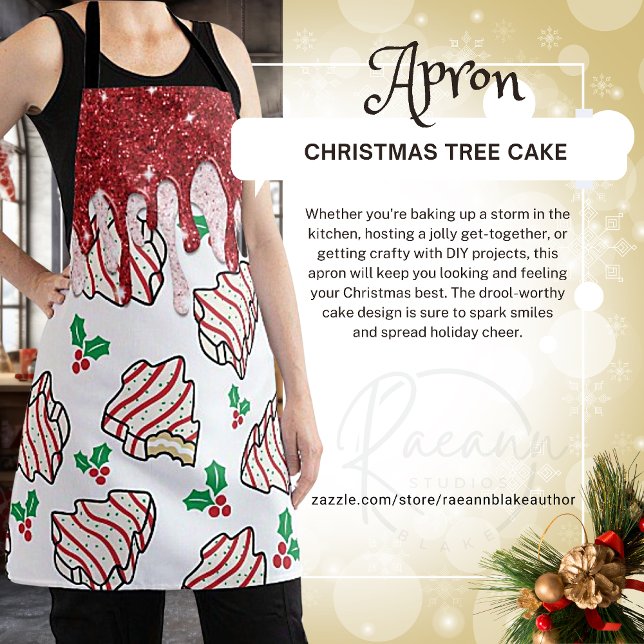 Delantal Apron de pastel de árbol de Navidad (Subido por el creador)