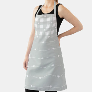 Delantal Apron de patrón de estribos y corales controlados