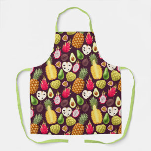 Delantal Apron de patrón de fruta exótico