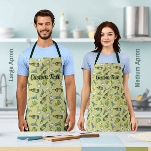 Delantal Apron de patrón de vino blanco